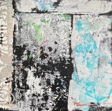 Abstract Painting on Paper, Numeric Painting, Acrylic Painting, Modern Painting