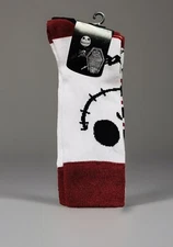 NEW Jack Skellington Nightmare Before Xmas Men's Holiday Crew Sock Pair SZ 10-13