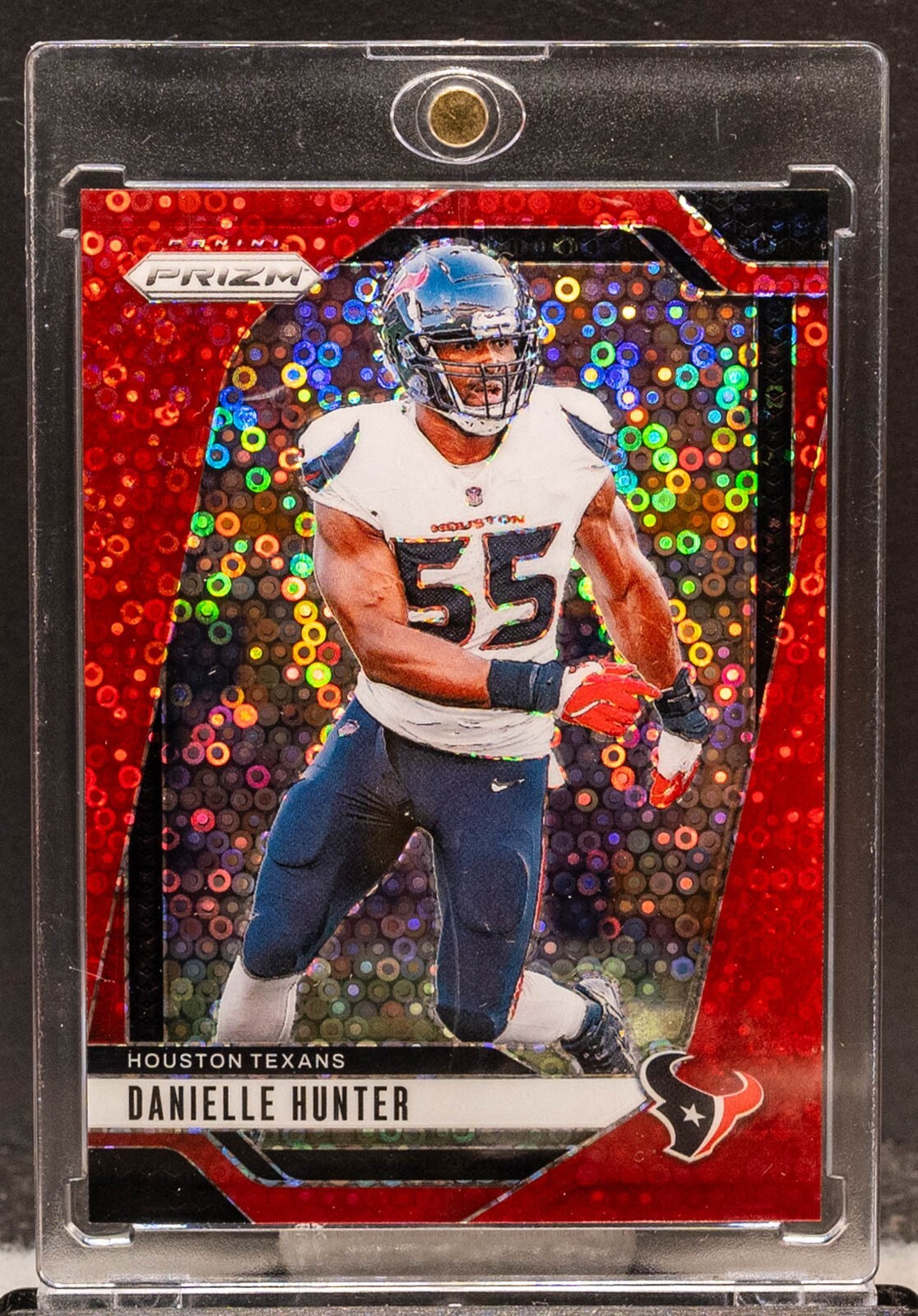 Danielle Hunter 2024 Prizm 117 No Huddle Red Prizm 2/75 Texans