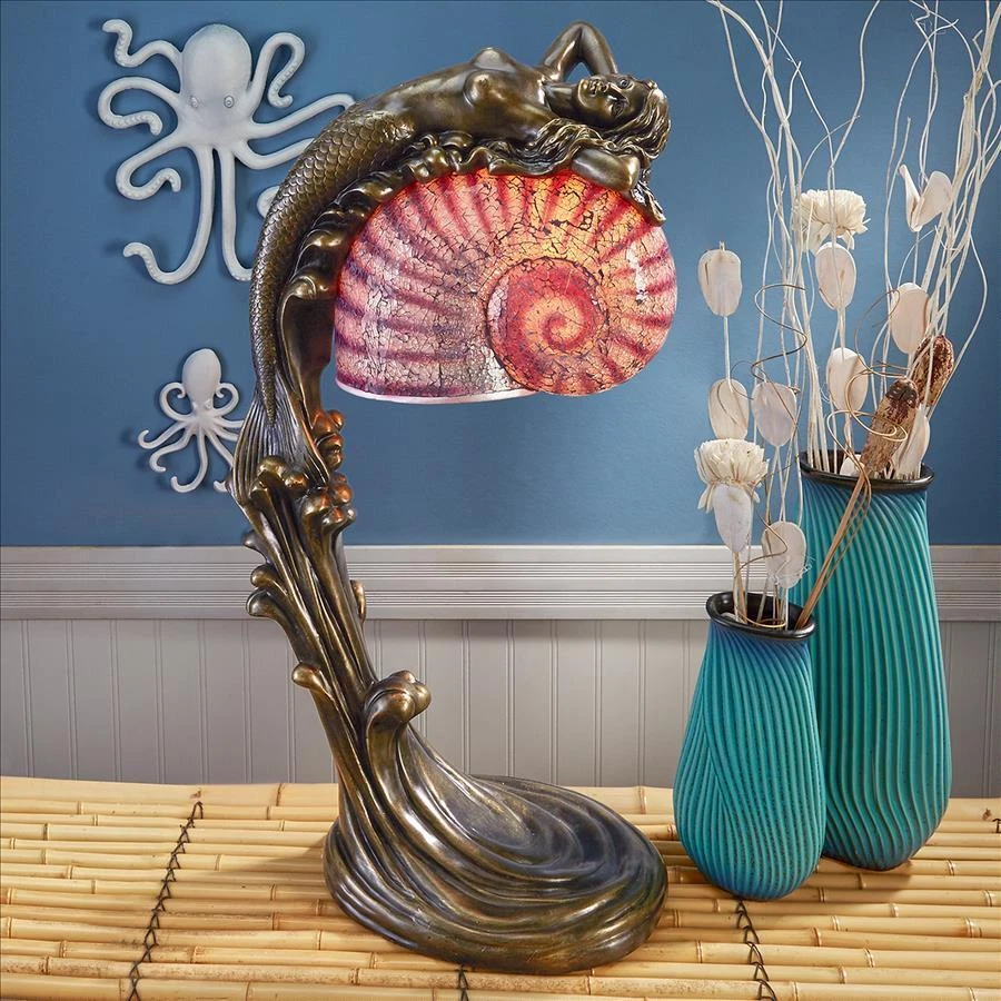 Mermaid shell lamp deals