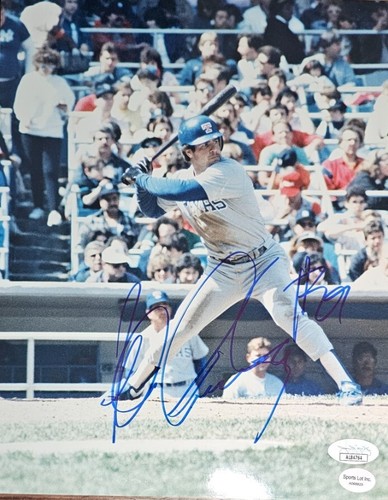 Foto 8x10 firmada por Pete Incaviglia Texas Rangers 1986-1990 certificado de autenticidad JSA AL84764 - Imagen 1 de 2