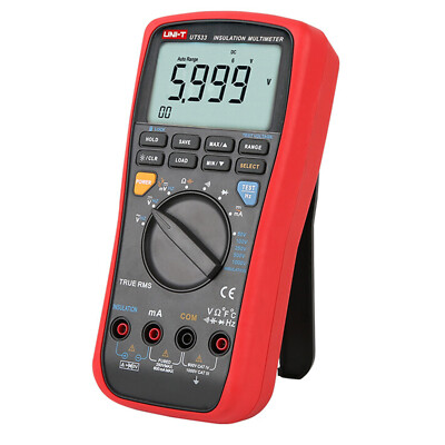 UNI-T UT533 INSULATION RESISTANCE TESTER MULTIMETER AC/DC DATA Logging TRUE RMS