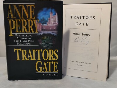 Traitors Gate by Anne Perry SIGNED Autograph Hardcover Book