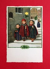 Künstler AK von PAULI EBNER um 1910 Kinder Sternensänger ? ( 47060