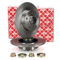 febi Bremsscheiben Ø 260Mm + Radlager FüR Renault Fluence (L3_) Megane 3 Hinten