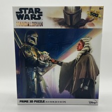 Star Wars The Mandalorian Disney Prime 3D 500 Piece Jigsaw Puzzle 24x18 Inch NEW