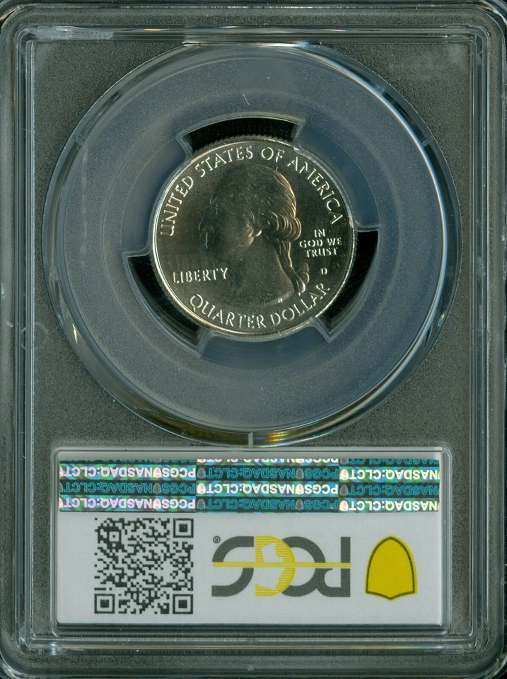 2019 D AMERICAN MEMORIAL PCGS MS67 PQ 2ND FINEST GRADE MAC SPOTLESS .  - Image 2 of 2