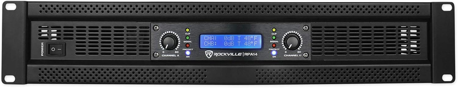 RPA14 7000W Peak / 2000W RMS 2-Channel Power Amplifier, Rack Mountable - Perfect