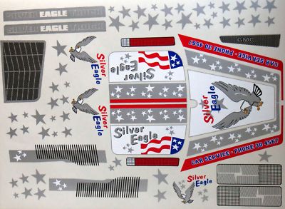 Silver Eagle Truck Dekorbogen / Decals Maßstab 1:5