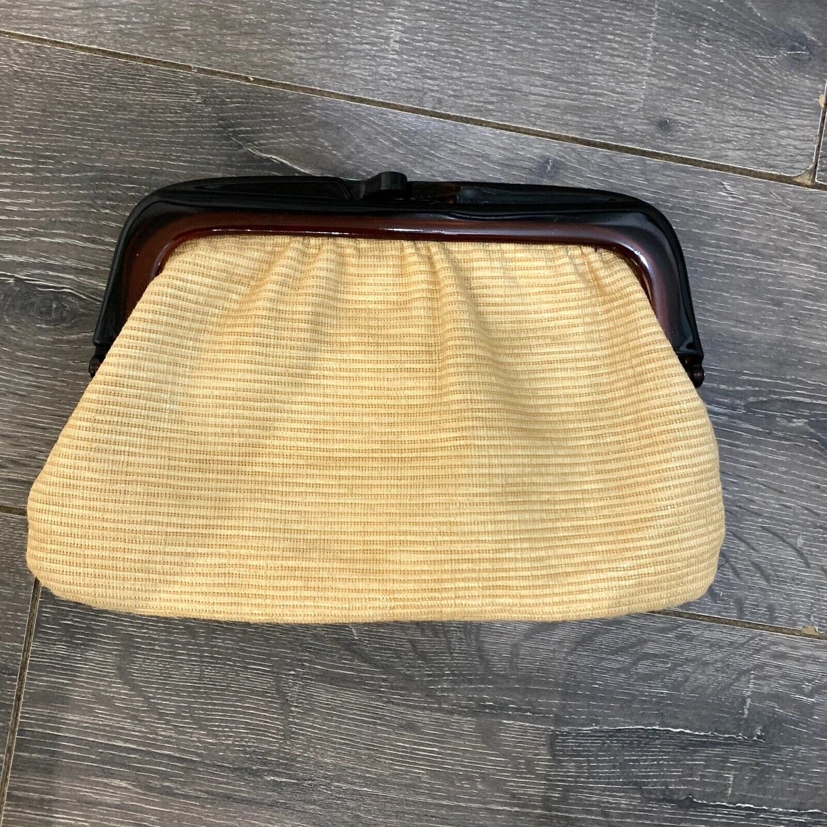 House of Fraser Gold Coloured Clutch evening bag
