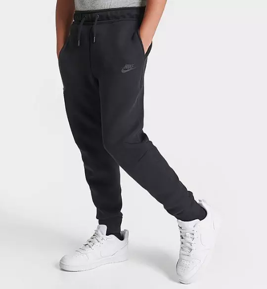 Nike Sportswear Tech Jogging Bottoms Juniors Boys Black Size UK