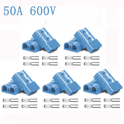 10x Batteriekabel Ladestecker Steckverbindung 50A 600V 6 AWG Für Anderson LKW