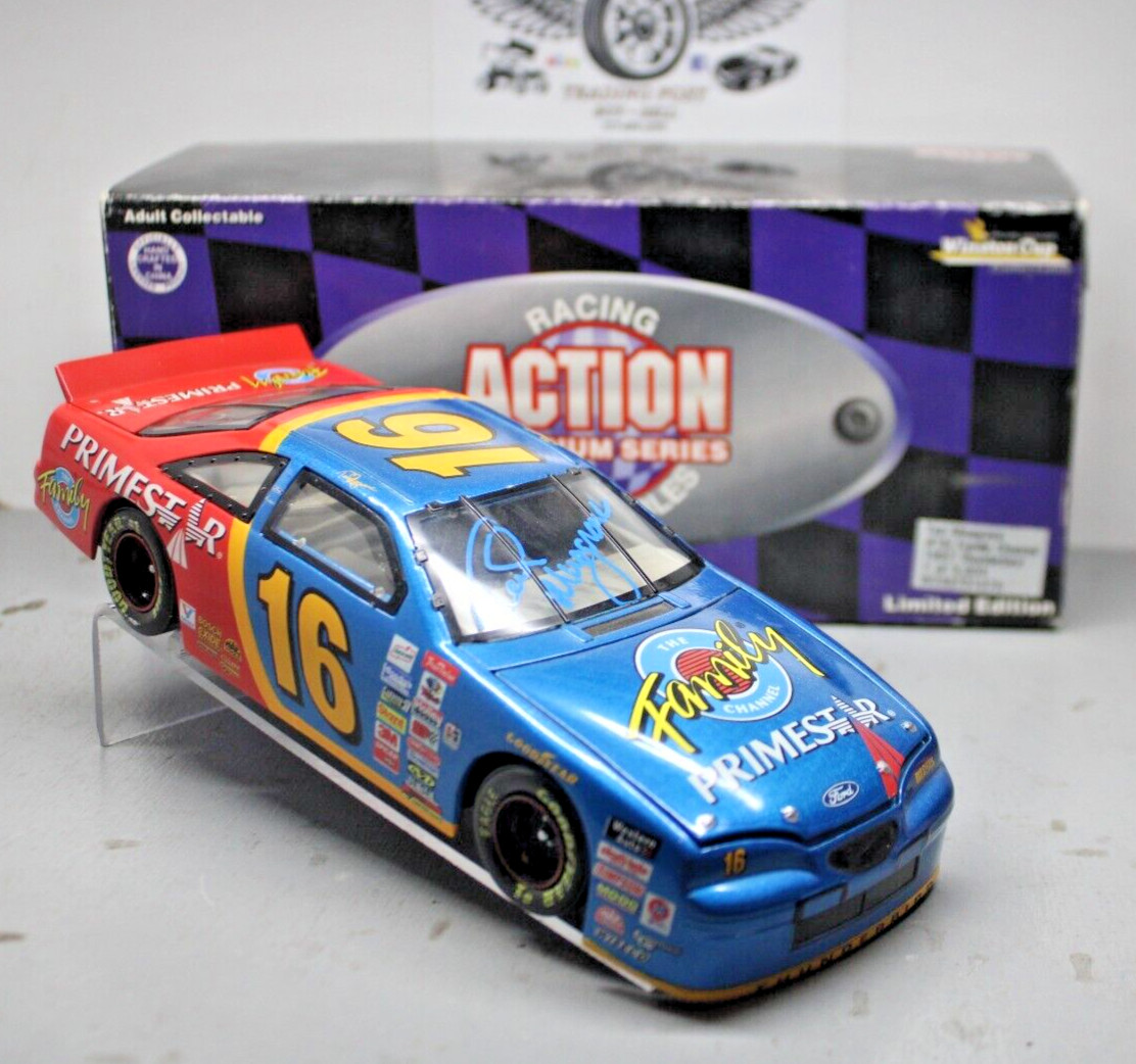 1997 Ted Musgrave Family Channel 1/24 Action NASCAR Diecast Autographed