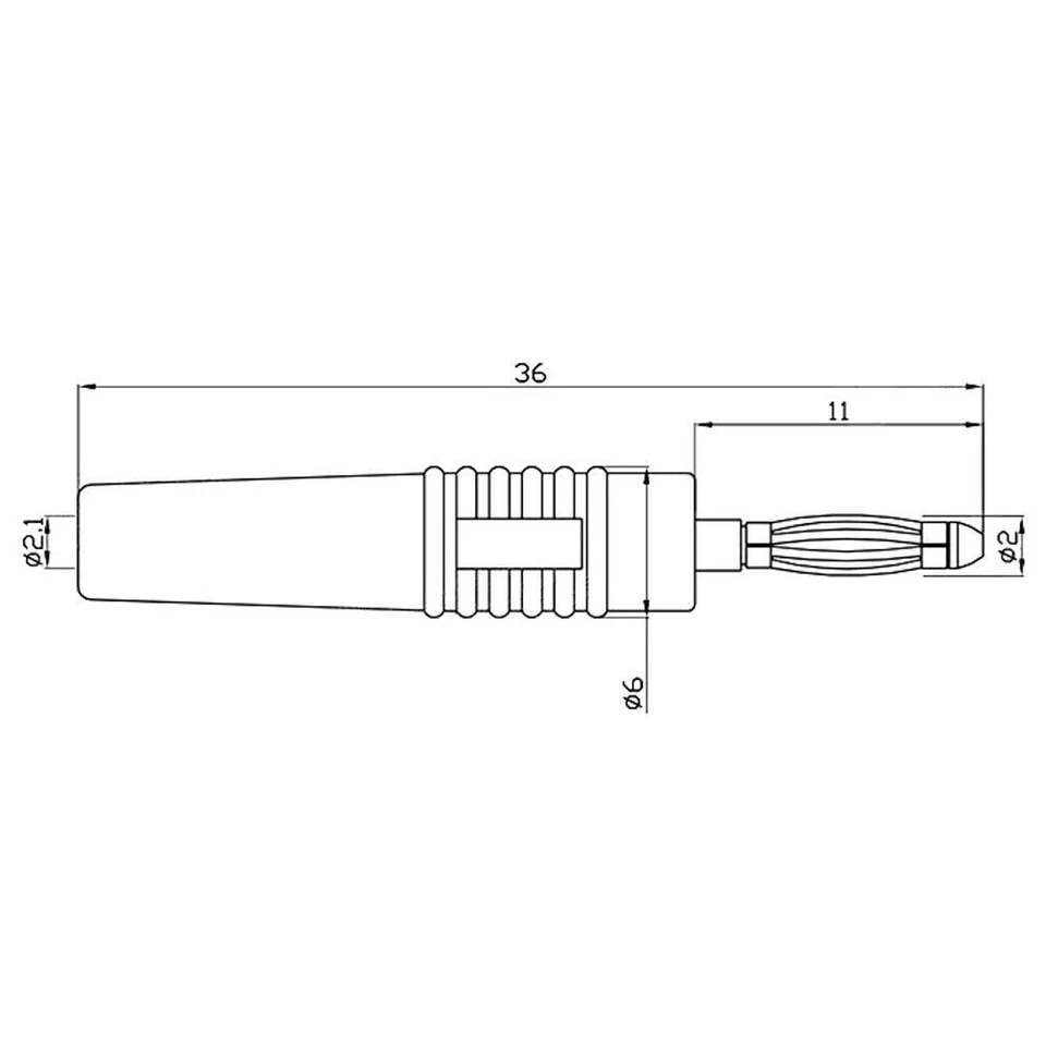 Gold-plated Copper 2MM Banana Plug  Socket Solder Screw Connector Power Test - Image 3 of 3