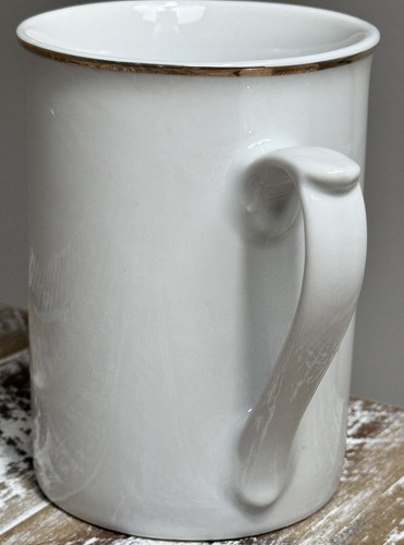 Gibson Designs Gold Band Mug Cup White Simple Plain Undecorated 2008 - Picture 3 of 8