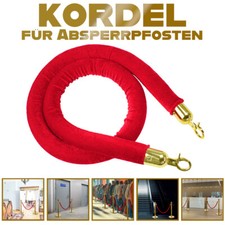 Sznurek odcinający 1,50 m karabinki aksamitny sznurek system kierowania osobą złoty czerwony V2Aox