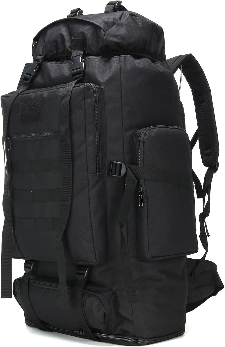 Hiking Backpack for Men 70L/100L Camping Backpack Military Rucksack Molle 3 Days-image