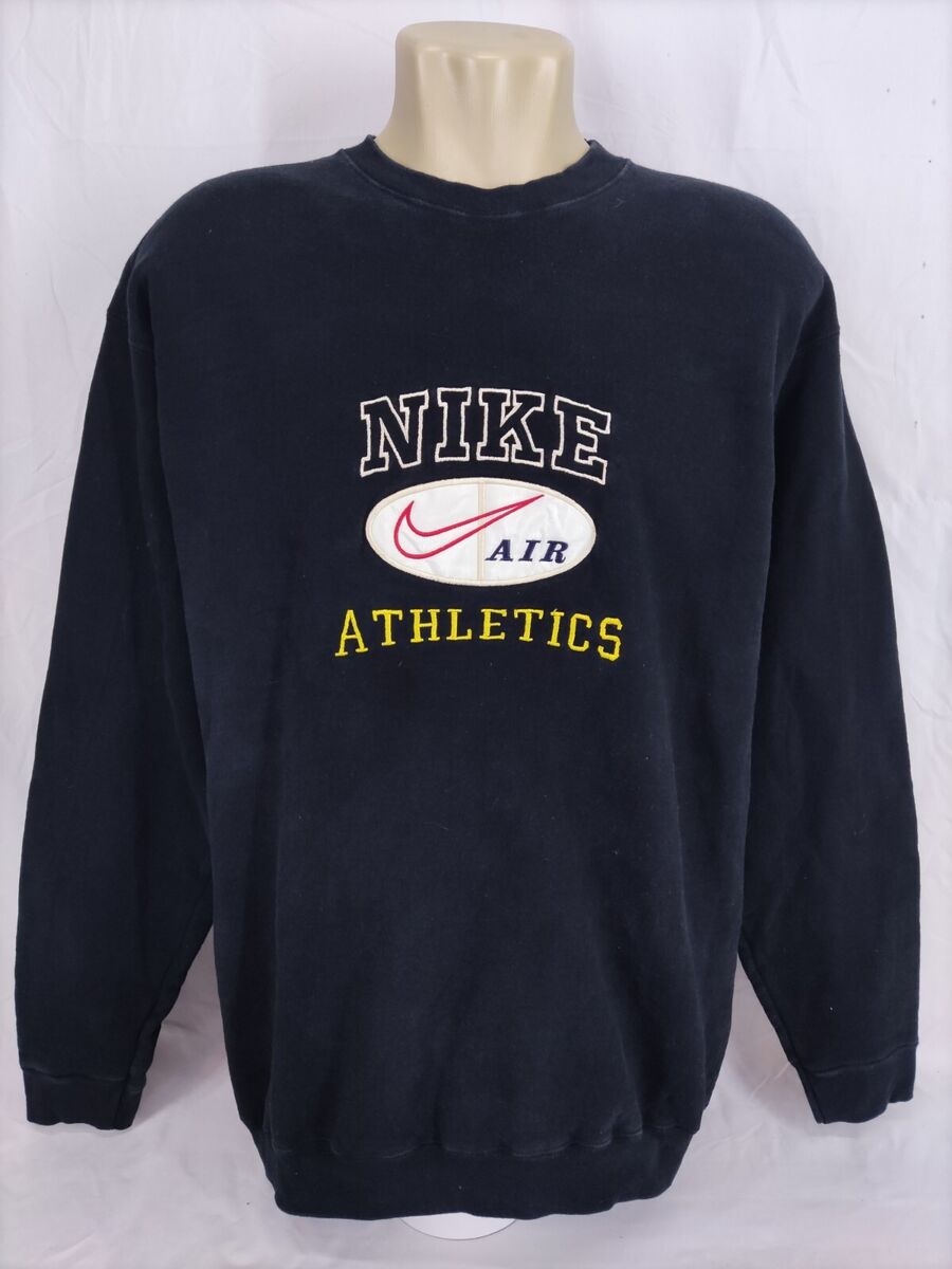 Vintage 90s Nike Athletics Embroidery Logo Sweatshirt,Size Vintage 90s Nike Athletics Embroidery Logo Sweatshirt,Size