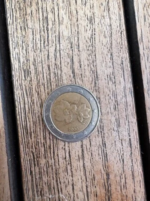 PIECE 2 EUROS FINLANDE 2000 "FLEUR DE LAKKA" Très rare - Photo 1/2