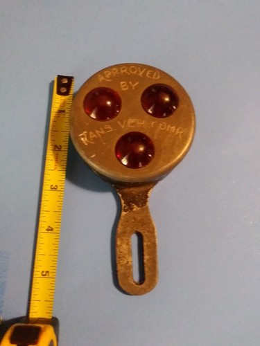 CASTRITE FIREBALL REFLECTOR TOPEKA KANSAS ANTIQUE MOTOTRCYCLE A67