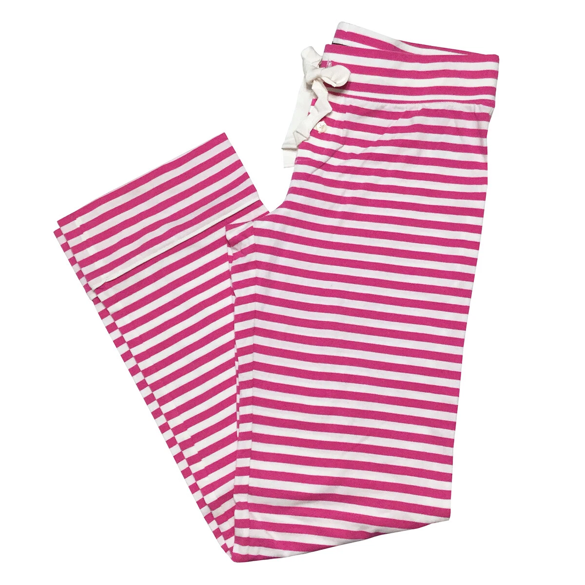 J Crew Pajama Lounge Pants XS Pink Striped Stretch Knit eBay