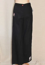 ModCloth Hello Kitty Forever My Sweetheart Black Pants Embroidered Hearts US4 S