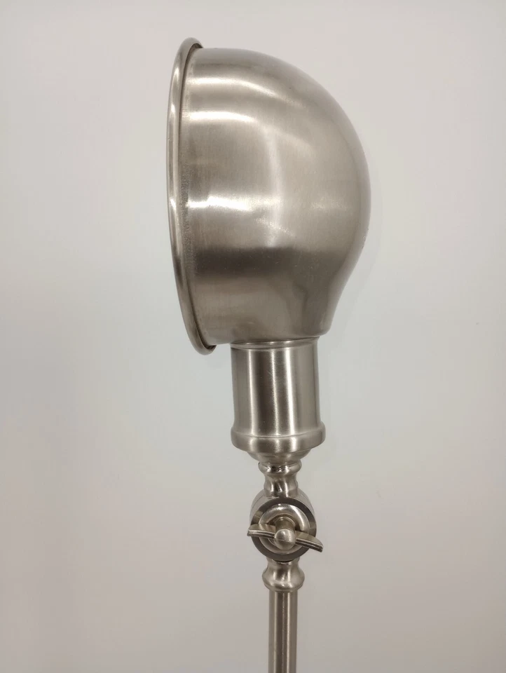 Lámpara ajustable de cuello de cisne de metal plateado Hobby Work lámpara de piano sin marca Foto 3 de 4