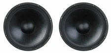 NEW (2) 15" SubWoofer Speakers.8ohm PA woofer pair. Replacement.Bass Cabinet Pro
