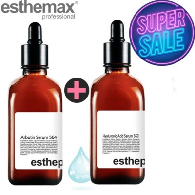 ESTHEPRO Arbutin Serum 100ml + Hyaluronic Acid Serum 100ml Set NEW Made in korea