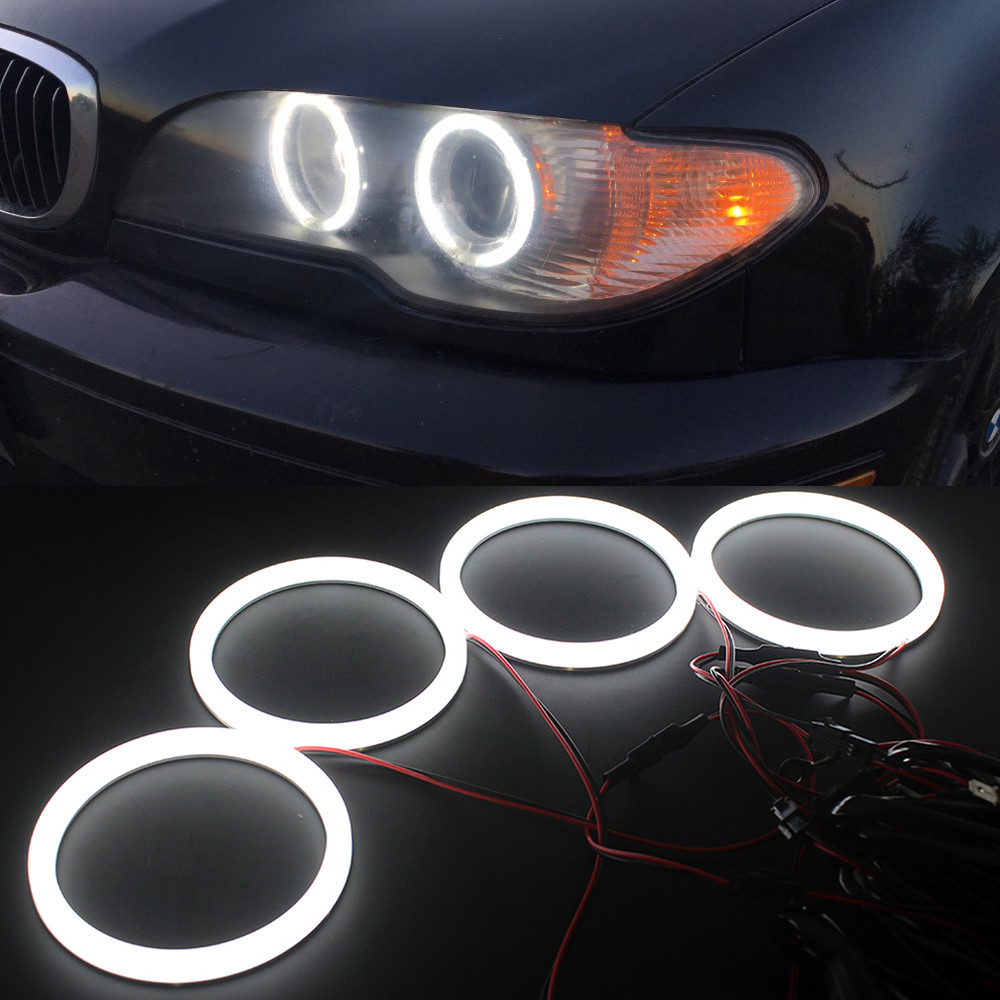 FKOK LED Fog Light Projector Car White Angel Eyes Halo Ring DRL Lamp For  Honda XRV