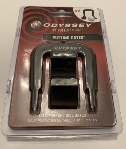 Brand New- Odyssey Golf Putting Gates Set Of 2 Gates - Sizes 50 & 60mm, Black - Picture 2 of 9