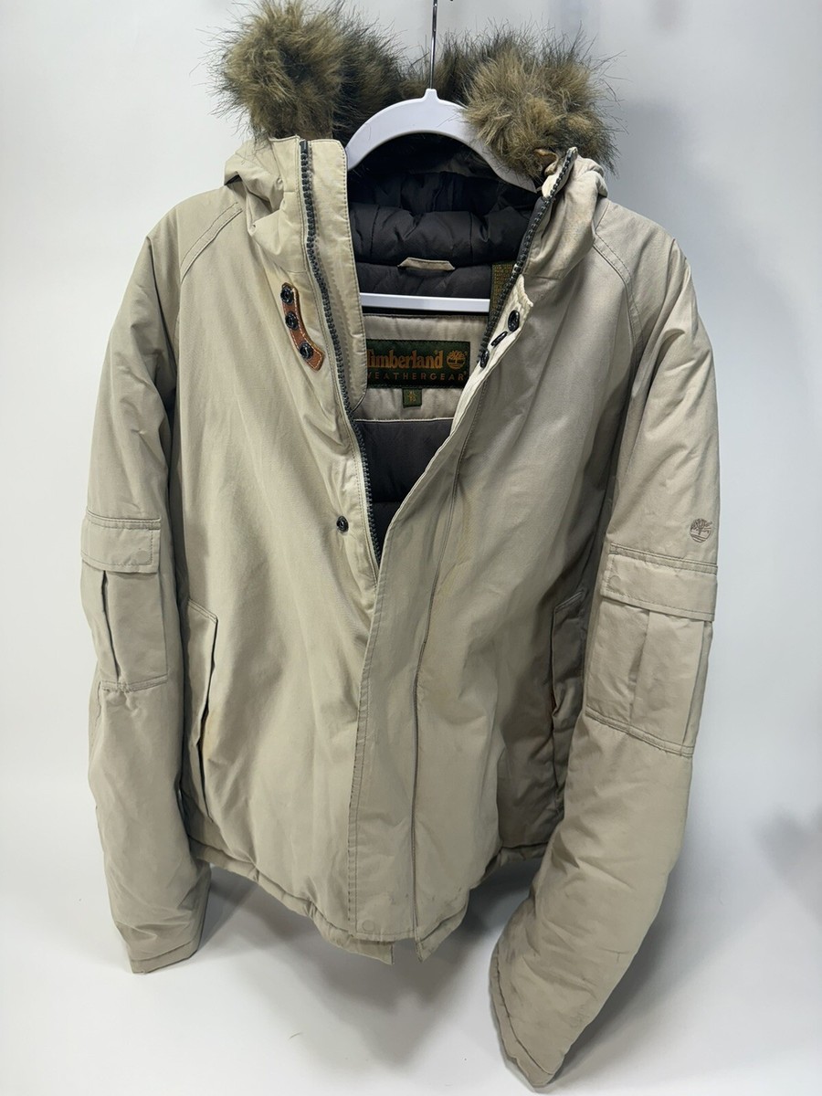 Timberland Weather Gear Men's Size XL Hooded Coat w/ Removable Fur