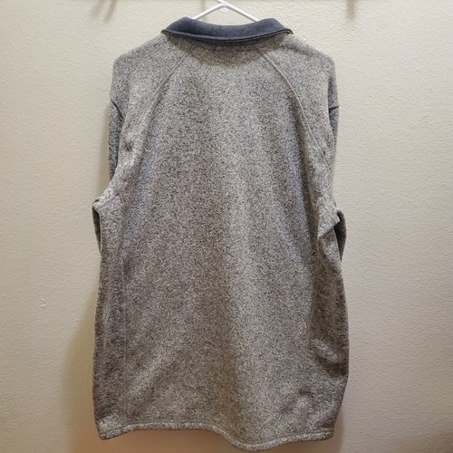 Eddie Bauer Gray Heathered Pull Over 1/4 zipup Size TXL - Picture 2 of 7