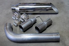 5" Single Diesel Stack Kit + 8" Slant Tip Universal Fit Chevrolet Ford Dodge GM