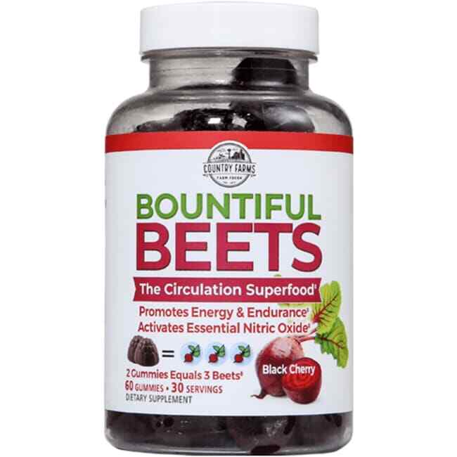 Country Farms Bountiful Beets — Черная вишня, 60 жевательных конфет