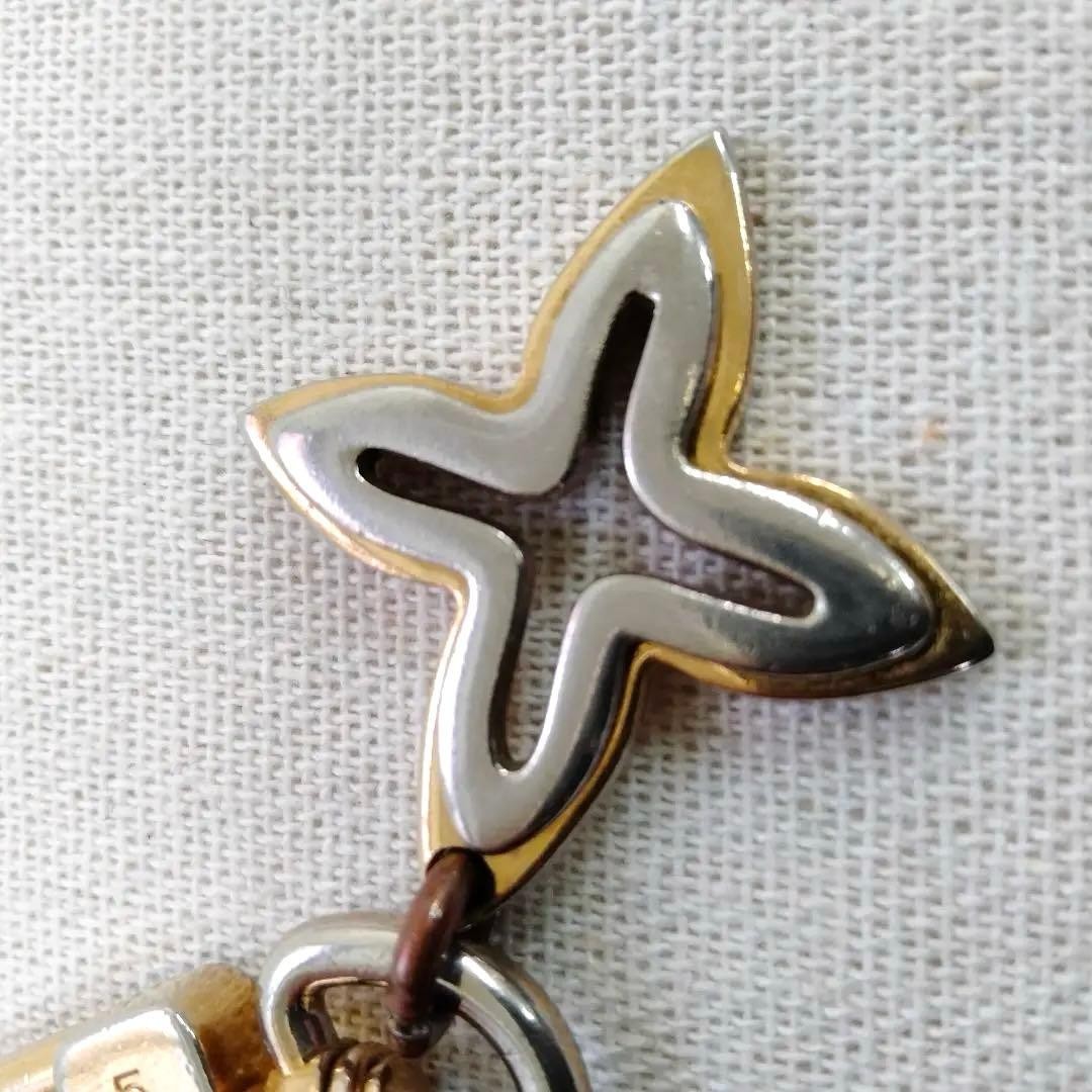 Louis Vuitton Metal Key Chain Charm w/Carabiner Silver Gold Accesory Fashion thumbnail 12