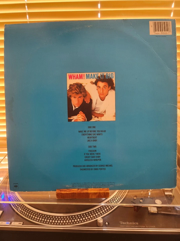 Wham, Make It Big, 1984 Columbia Stereo, FC-39595, VG+/VG Foto 2 de 4
