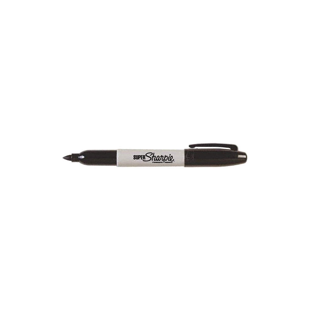 SHARPIE 33001 Twin Tip Marker,Black,Capped,PK12 56JK52