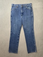 VTG 90s Wrangler 936DEN Cowboy Cut Slim Fit Jeans Mens 35x34 Fits32x32 Western