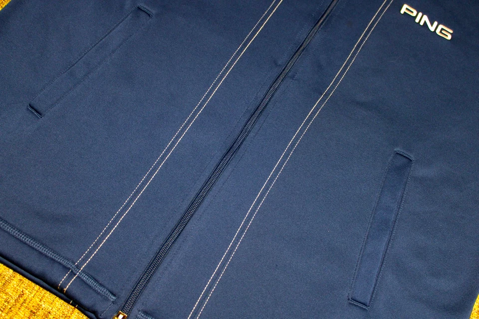 PING FULL ZIP GOLF JACKET--L--BONDED FLEECE LINING--WRINKLE FREE--SUPER NICE! - Image 3 of 4