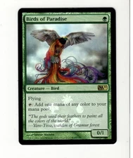 Birds of Paradise Magic 2011 Promo. NM. Foil. MTG. Magic the Gathering