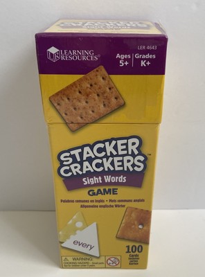 Learning Resources Stacker Crackers Game Sight Words Ages 5+ Brand New - J11