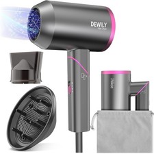 Hair Dryer Travel Hairdryers for Women Men-DEWILY Powerful Foldable Ironic Hair