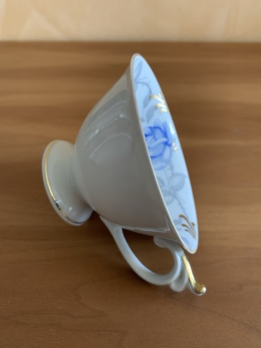 Sammeltassen Set Gedeck Porzellan Echt Tuppack Tiefenfurt 3tlg Blumen/ Golddekor - Bild 4 von 5