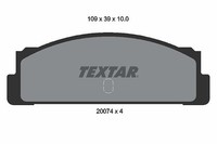 Textar Bremsbelagsatz, Scheibenbremse Hinterachse U.A. FüR Autobianchi, Fiat