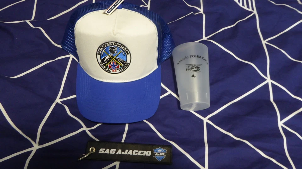 Lot PGHM de Corse casquette, écocup, porte clé flamme - Photo 3/3