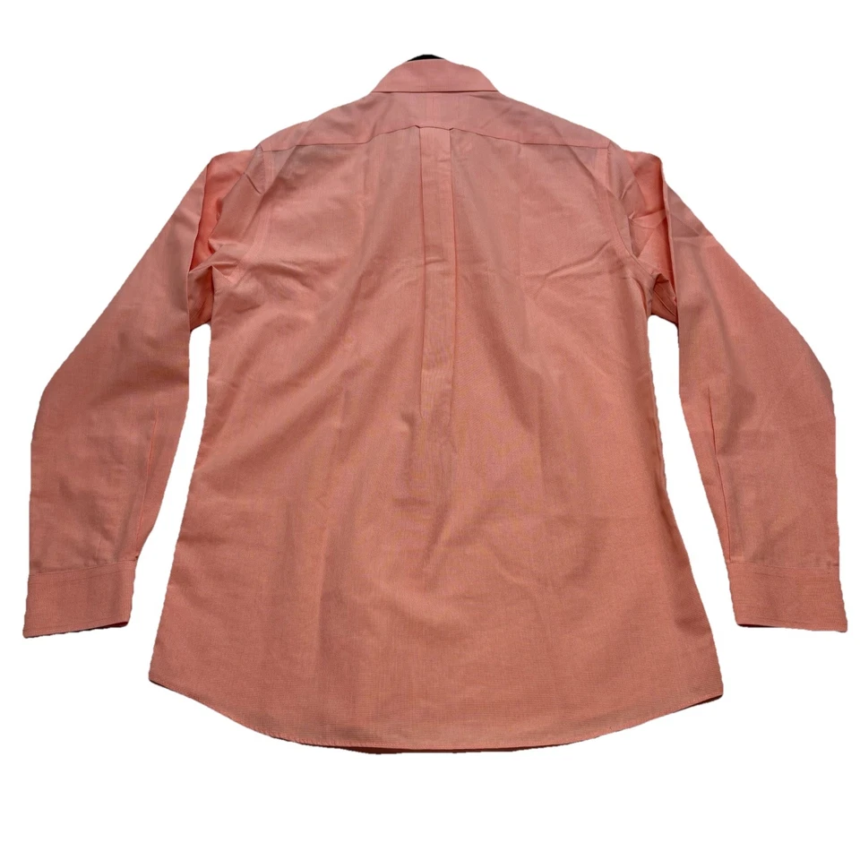 Roundtree & York Gold Label sem ferro EZ Wash masculino 16 34 slim fit pêssego manga comprida - Imagem 2 de 4