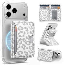 for Magsafe Wallet Stand with Holder,PU Leather RFID Blocking Card Holder,5 C...