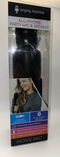 Singing Machine Move Mic Wireless Handheld Bluetooth Karaoke Microphone/Speaker