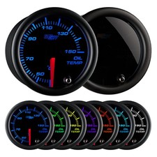 Glowshift Celsius Oil Temp Gauge Kit W Sensor Sending Unit Tinted 7 Color